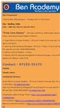 Mobile Screenshot of benacademy.com