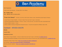 Tablet Screenshot of benacademy.com